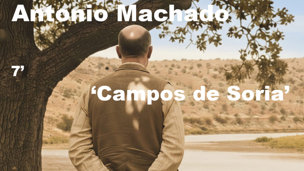 Un hombre a la sombra de una encina frente a un río