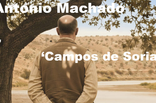 Un hombre a la sombra de una encina frente a un río